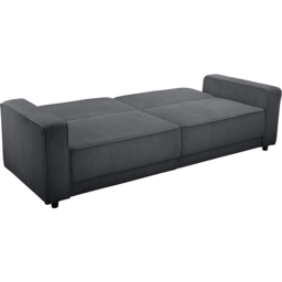 Dorel Allie 3 Seater Anthracite Corduroy Sofa Bed - thumbnail 3
