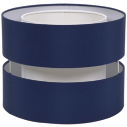 ValueLights Sophia Navy and White 2-Tier Ceiling Light Shade Small - thumbnail 1