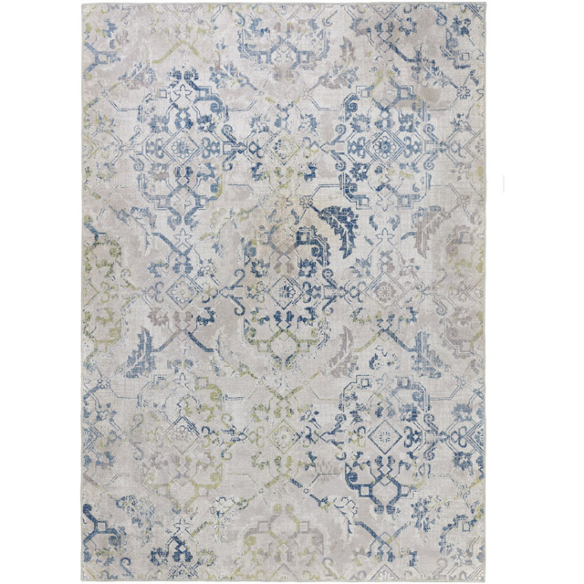 Origins My Washable Blue Grey and Off White Florence Rug 80 x 150cm - image 1