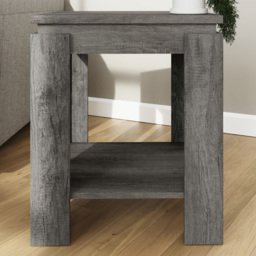 GFW Canyon Charcoal Grey Single Shelf Lamp Table