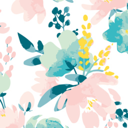 Origin Murals Watercolour Flora Pink Wall Mural - thumbnail 2