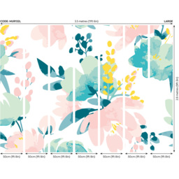 Origin Murals Watercolour Flora Pink Wall Mural - thumbnail 3
