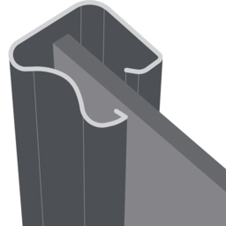 Spacepro Classic 3 Door Graphite Frame Sliding Wardrobe Kit with 2 Panel and Single Mirror 2216mm - thumbnail 2