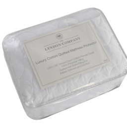 The Lyndon Company King Size Cotton Quilted Mattress Protector