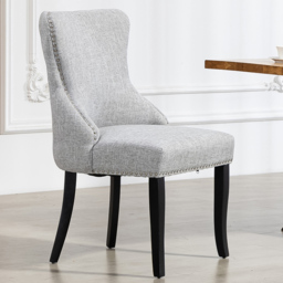 Artemis Home Rodello Light Grey Fabric Dining Chair Set of 2