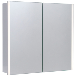 Living and Home 2 Door Frameless LED Mirror Bathroom Cabinet - thumbnail 2