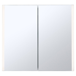 Living and Home 2 Door Frameless LED Mirror Bathroom Cabinet - thumbnail 3