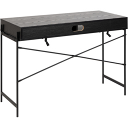 Florence Angus Single Door Black Office Desk - thumbnail 3