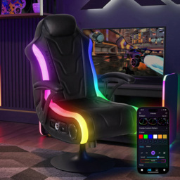 X Rocker Monsoon 4.1 Black RGB LED Gaming Chair with Sound System and Neo Motion Sync App Control - thumbnail 2