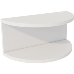 Decorotika Bella White Single Shelf Floating Bedside Stand - thumbnail 2
