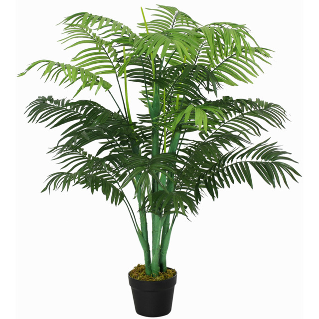Outsunny Tropical Palm Tree Artificial Plant In Pot 4ft - image 1