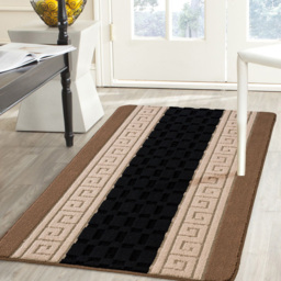 Smart Living Beige and Black Non-Slip Mat with Gel Backing 60 x 110cm - thumbnail 2