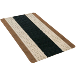 Smart Living Beige and Black Non-Slip Mat with Gel Backing 60 x 110cm - thumbnail 1