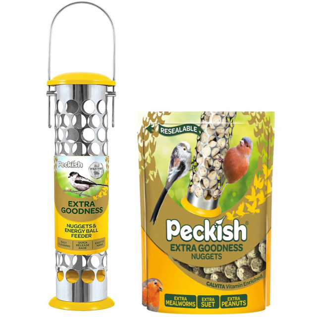 Peckish Wild Bird Extra Goodness Nugget Feeder with Extra 1kg - image 1