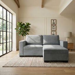 Freya Grey 3 Seater Reversible Right Hand Corner Sofa - thumbnail 1