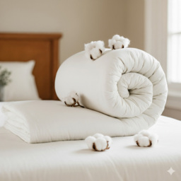 Opulent Home White Double Summer Cotton Duvet 1.5 Tog - thumbnail 2