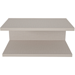 Decorotika Ramira 2 Shelf Cottonbeige Floating Bedside Table - thumbnail 2
