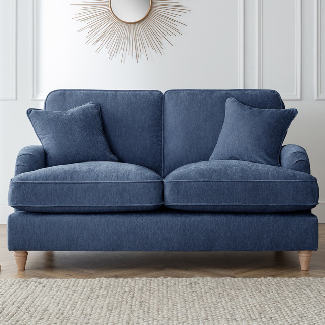 The Vienna 2 Seater Navy Sofa - image 1