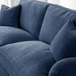 The Vienna 2 Seater Navy Sofa - thumbnail 3
