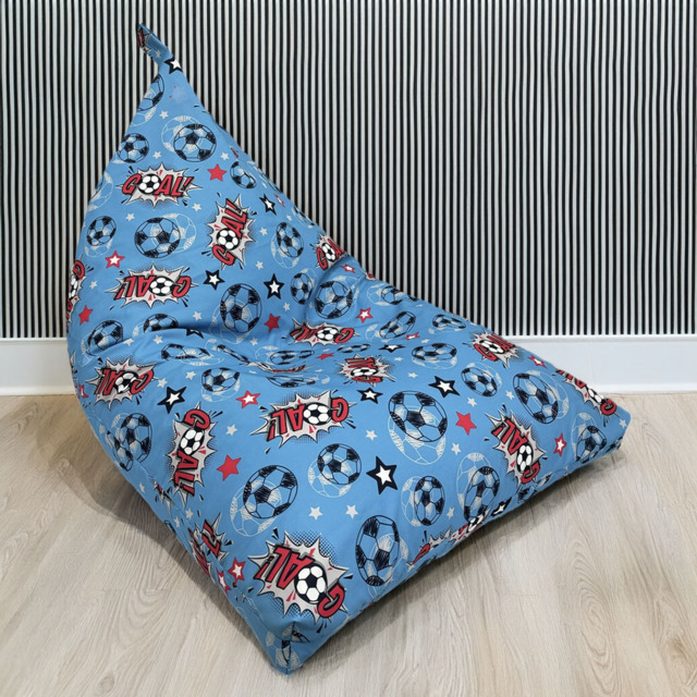 Kaikoo Blue Goal Print Triangle Bean Bag - image 1