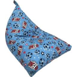 Kaikoo Blue Goal Print Triangle Bean Bag - thumbnail 2