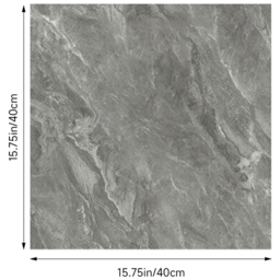 Living and Home Neutral Grey Marble Pattern PVC Wall Sticker 40 x 40cm 10 Pack - thumbnail 3