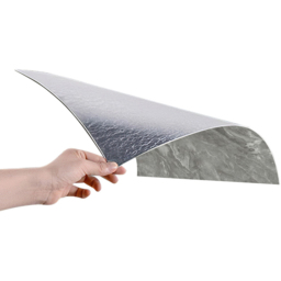 Living and Home Neutral Grey Marble Pattern PVC Wall Sticker 40 x 40cm 10 Pack - thumbnail 2