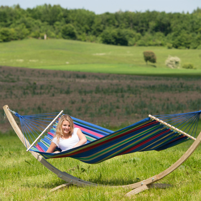 Amazonas Aruba Juniper Single Premium Spreader Bar Cotton Garden Hammock Only - image 1