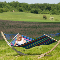 Amazonas Aruba Juniper Single Premium Spreader Bar Cotton Garden Hammock Only - thumbnail 1