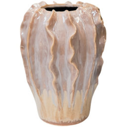 Ivyline Scarlet Pink Coral Reef Vase 24 x 18cm - thumbnail 1