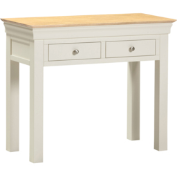 Seconique Bordeaux Ivory and Oak Narrow Console Table - thumbnail 2