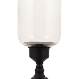 Black Table Top Hurricane Candle Holder - thumbnail 3
