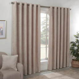 Divante Alden Thermal Eyelet Curtain Natural 168 x 229cm
