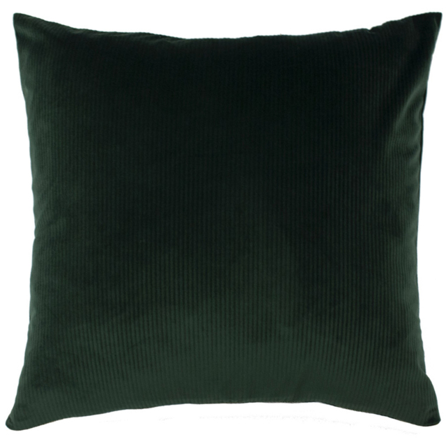 furn. Aurora Emerald Green Ribbed Velvet Cushion - image 1