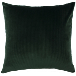 furn. Aurora Emerald Green Ribbed Velvet Cushion