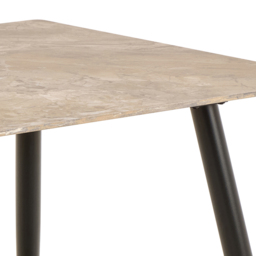 Florence Wicklow 4 Seater Rectangular Brown and Black Ceramic Dining Table - thumbnail 4