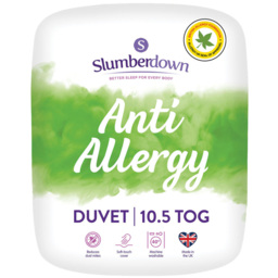 Slumberdow Single White Anti Allergy Duvet 10.5 Tog