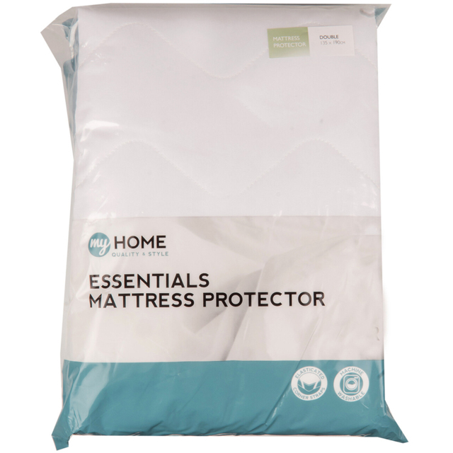 My Home Essentials Double White Mattress Protector - image 1