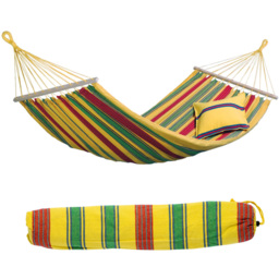 Amazonas Aruba Vanilla Single Premium Spreader Bar Cotton Garden Hammock Only - thumbnail 2
