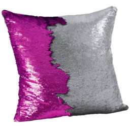 Velosso Mermaid Fuchsia and Silver Filled Cushion 43 x 43cm 2 Pack