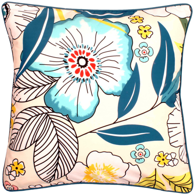 Velosso Summer Bloom Printed Filled Cushion 43 x 43cm 2 Pack - image 1