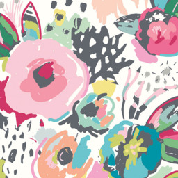 Origin Murals Abstract Floral Pastel Wall Mural - thumbnail 2