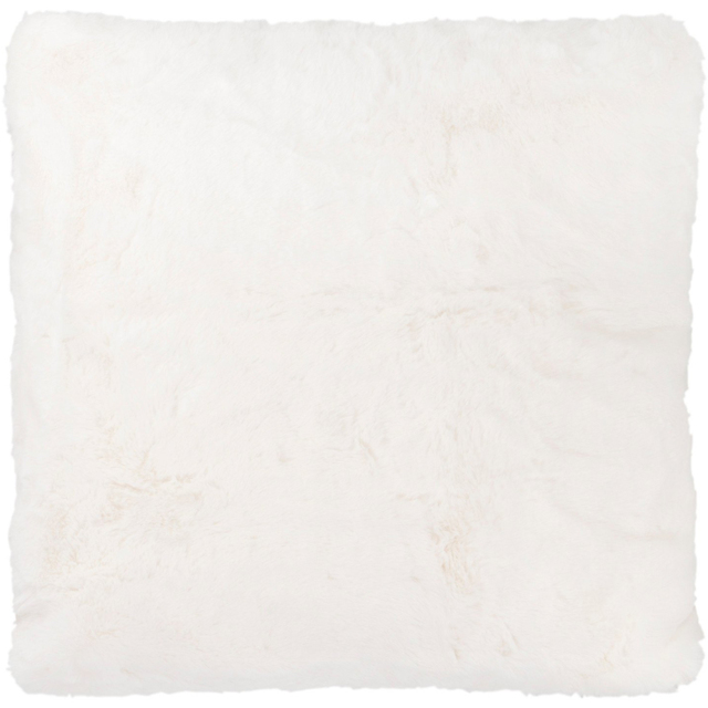Divante Rabbit Faux Fur White Square Cushion 55cm - image 1