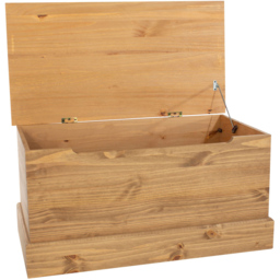 Core Products Cotswold Pine Ottoman Storage Trunk - thumbnail 3