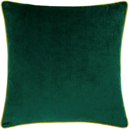 Furn Meridian Velvet Emerald and Moss Cushion 45 x 45cm