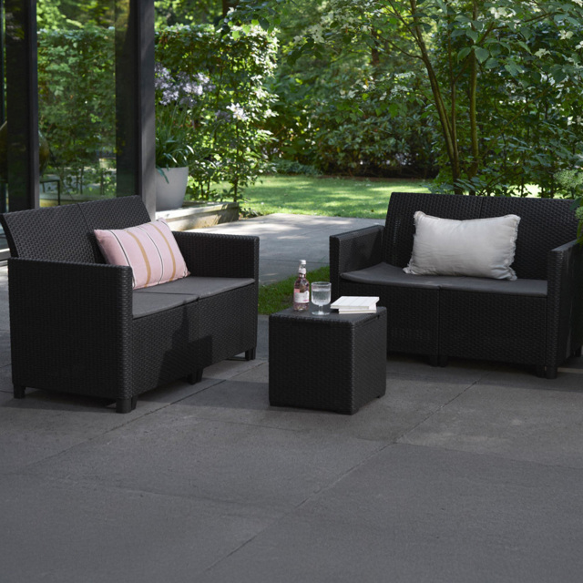 Keter Marie 4 Seater Wicker Patio Sofa Set with Cushions - image 1