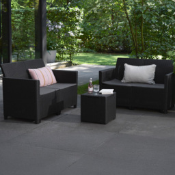 Keter Marie 4 Seater Wicker Patio Sofa Set with Cushions - thumbnail 1