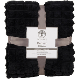 Divante Denver Throw - Black - thumbnail 1