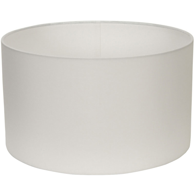 ValueLights Reni Medium White Fabric Drum Shade - image 1