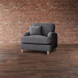 The Vienna Charcoal Armchair - thumbnail 4